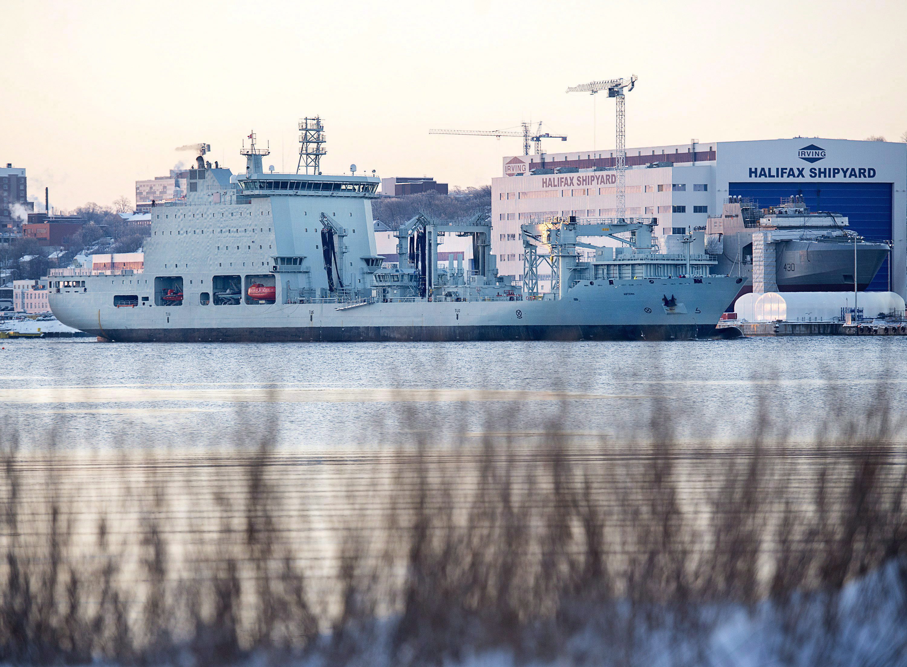 Navy's new supply ship caught in legal row over allegedly unpaid